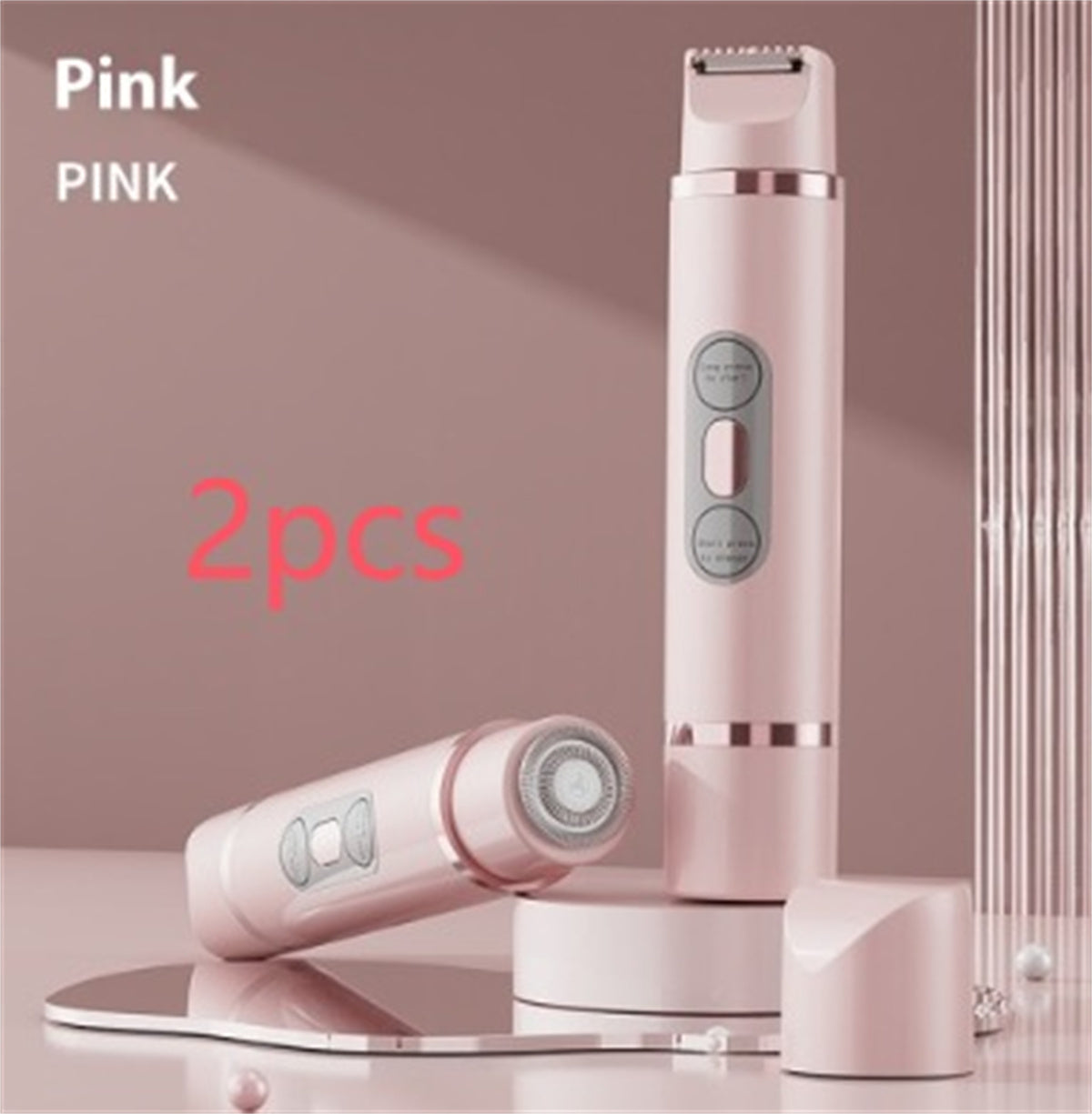 Dual-Head Electric Shaver Painless Women'S Epilator Bikini Hair Removal Device Automatic Hair Trimmer Underarm Facial Lips Leg