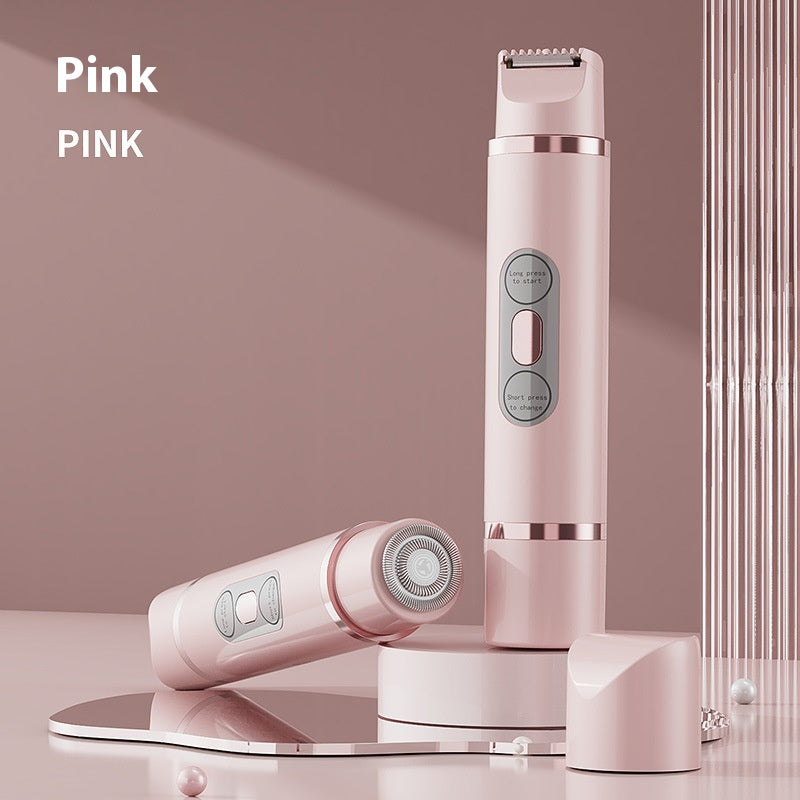 Dual-Head Electric Shaver Painless Women'S Epilator Bikini Hair Removal Device Automatic Hair Trimmer Underarm Facial Lips Leg
