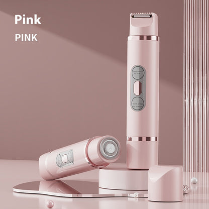 Dual-Head Electric Shaver Painless Women'S Epilator Bikini Hair Removal Device Automatic Hair Trimmer Underarm Facial Lips Leg