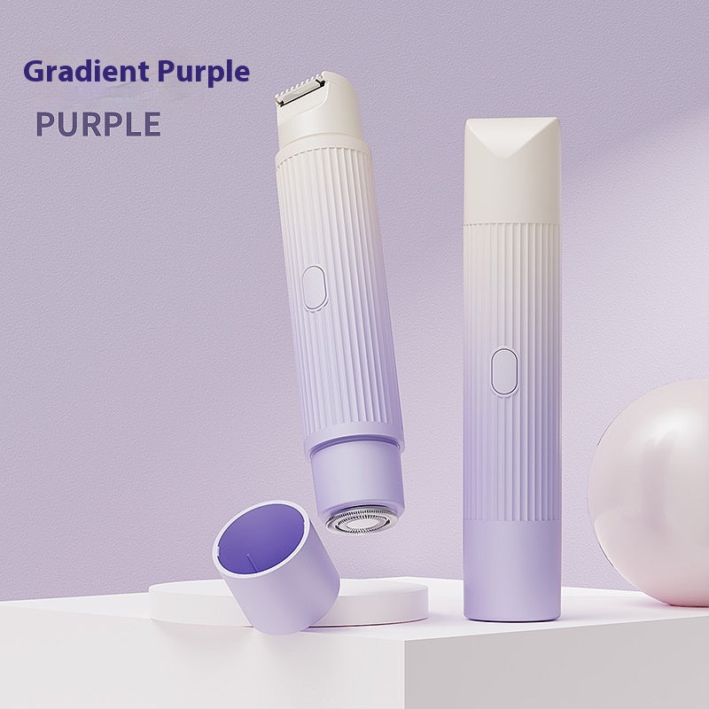 Dual-Head Electric Shaver Painless Women'S Epilator Bikini Hair Removal Device Automatic Hair Trimmer Underarm Facial Lips Leg