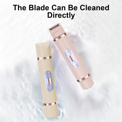 Dual-Head Electric Shaver Painless Women'S Epilator Bikini Hair Removal Device Automatic Hair Trimmer Underarm Facial Lips Leg